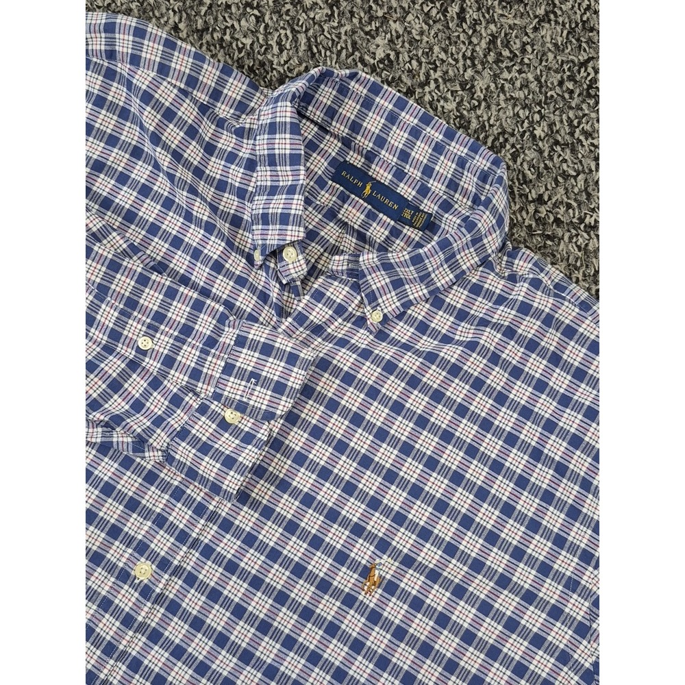 Ralph Lauren Classic Fit Long Sleeve 2XLT Tall Plaid Button Down‎ Shirt